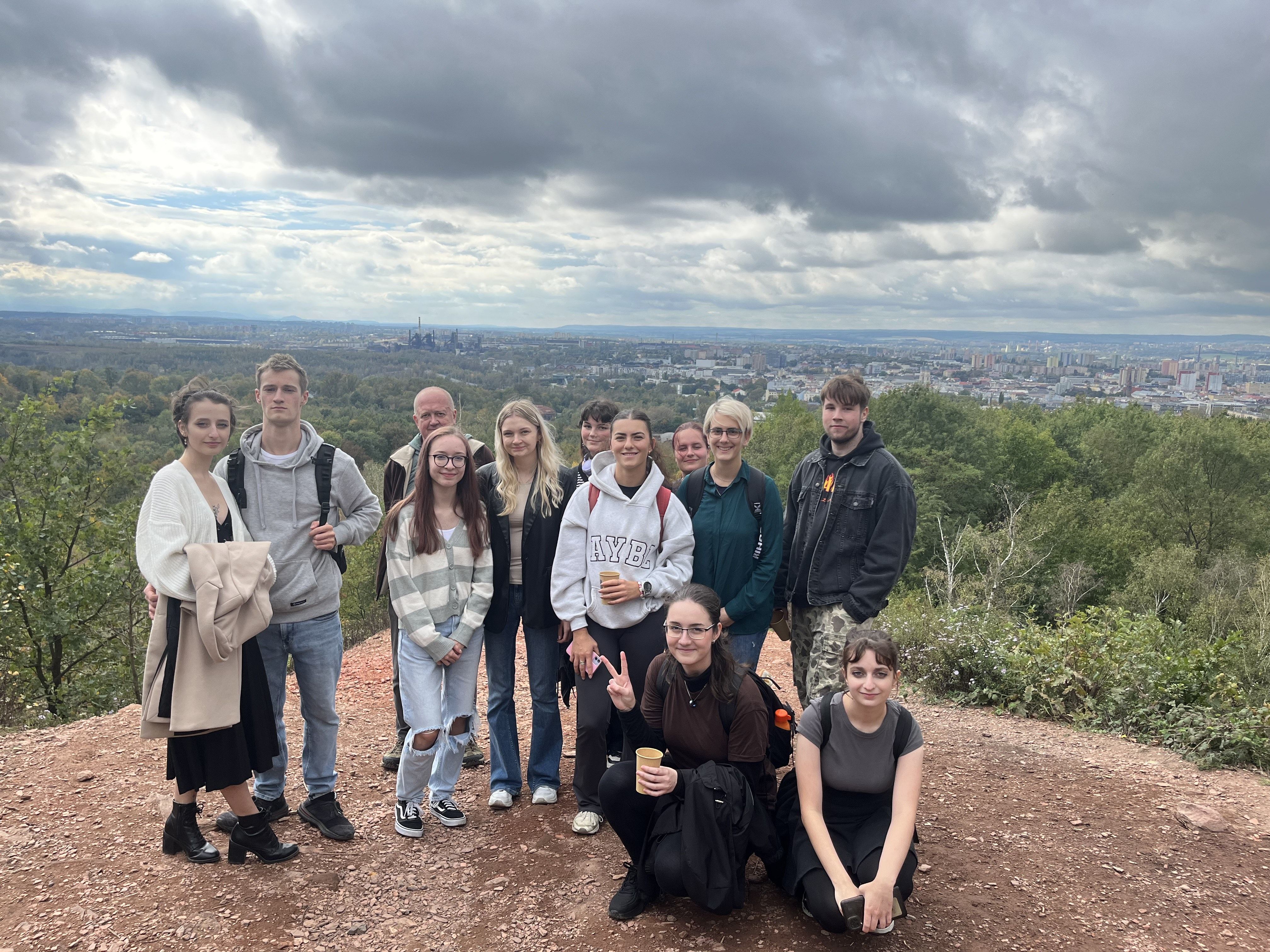 Studenti VOŠMET si prohlédli město z vrcholu ostravského „Everestu“